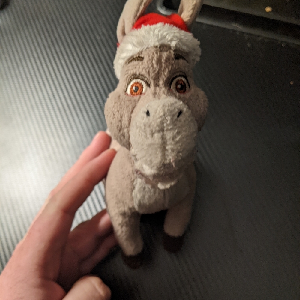 Donkey Christmas Beanie Baby